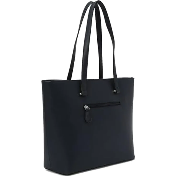 L.Credi Filippa Shopper Tasche, 40 cm, blau, 100% Polyurethan, 29 cm hoch, 12 cm tief – Bild 3