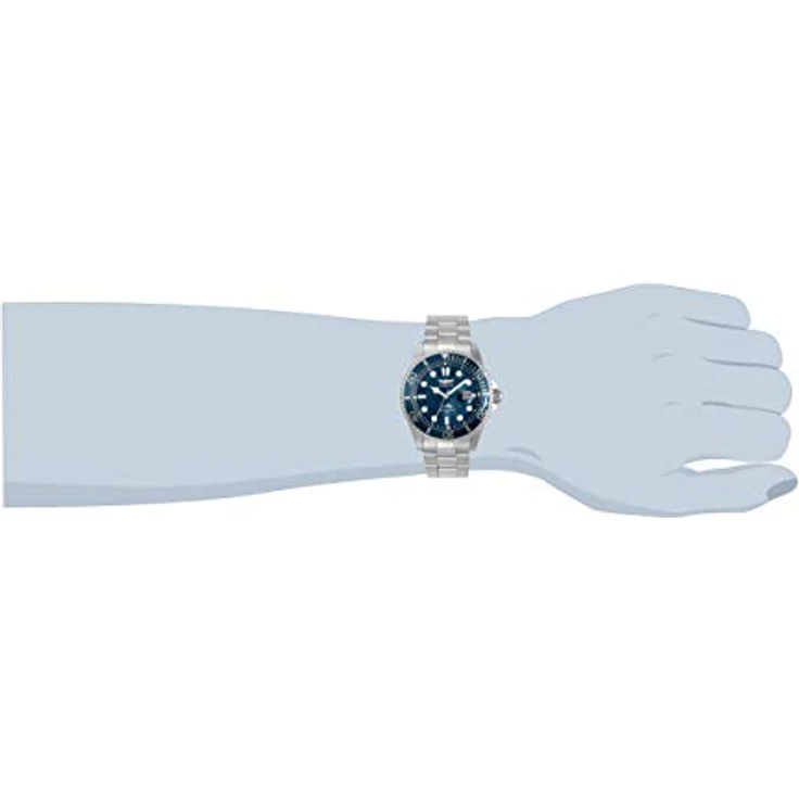 Invicta Pro Diver Edelstahl Herren Quarzuhrwerk, 43mm, blaues Zifferblatt, 100m wasserdicht – Bild 3