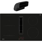 Neff Set V58NBSGA7 bestehend aus V58NBS1L0 Induktionskochfeld mit Dunstabzug, 80 cm, rahmenlos aufliegend, N 50 und Z861SB2 90° Flachkanalbogen mit großem Radius, vertikale Konfiguration