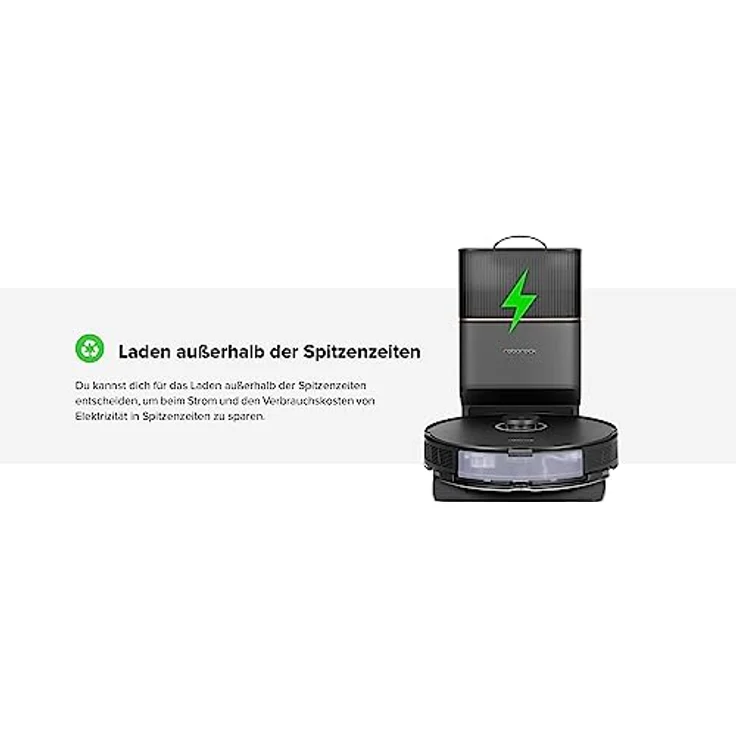 roborock S8+ Saug- & Wischroboter mit Absaugstation (Saugleistung 6000Pa, 180min Akkulaufzeit, 350ml Staub- / 300ml Wassertank, DuoRoller, Schall-/Auto-Lifting-Wischsystem, App-/Sprachsteuerung), schwarz – Bild 5