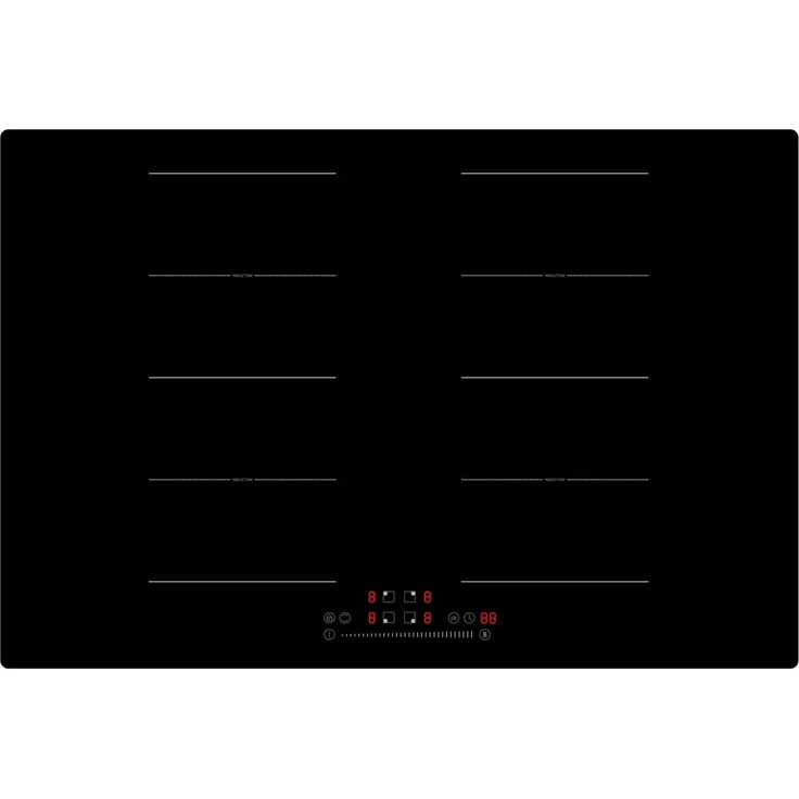 PKM Induktions-Kochfeld IN77-2FZS, mit integrierter Dunstabzugshaube