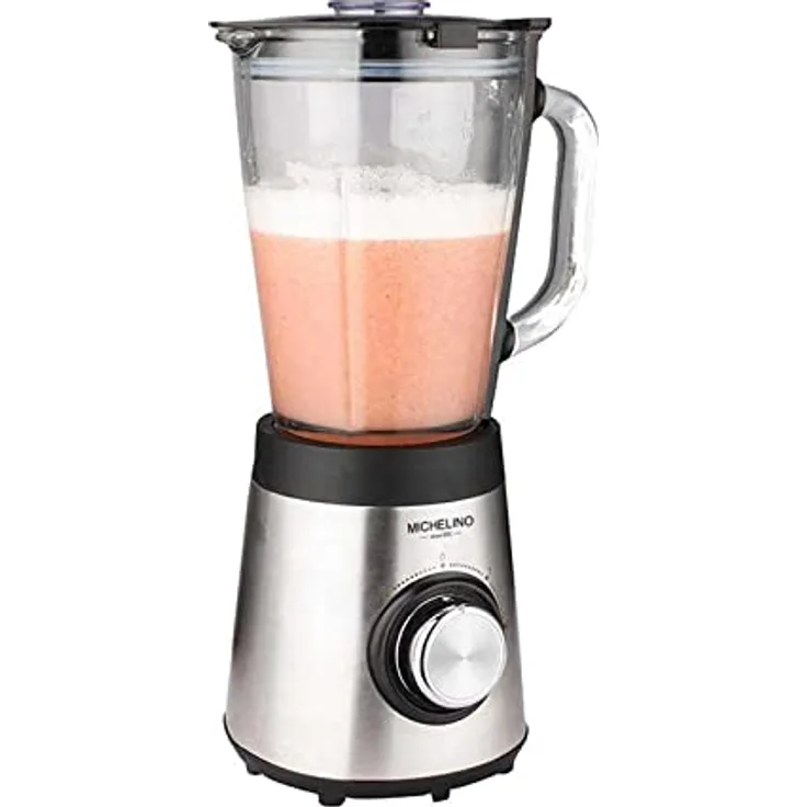 Standmixer 500 W mit Glasbehälter 1,5 Liter Smoothie Maker Michelino