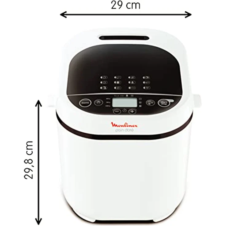 Moulinex Brotbackautomat Programme Kunststoff 31 x 29 x 29 cm one size weiß – Bild 4