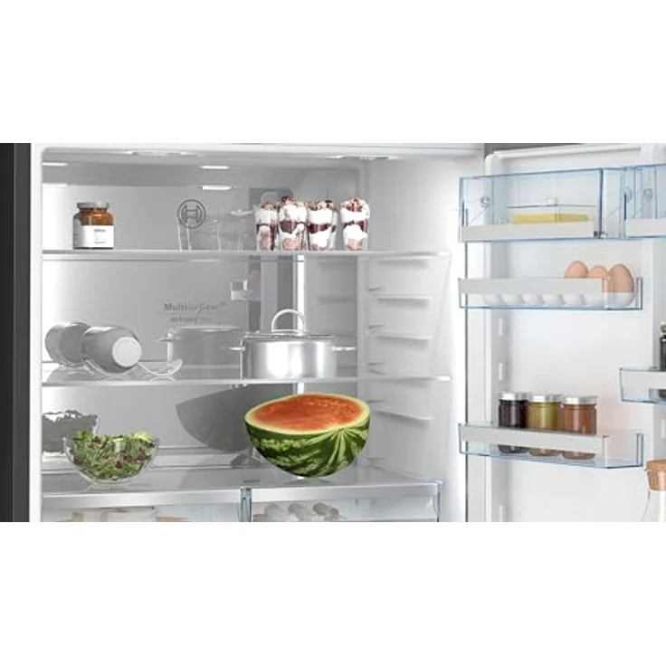 Bosch KGP86AXB0N, Serie 8, Smarte XXL-Kühl-Gefrier-Kombination, Edelstahl schwarz, NoFrost, Flexibles Interieur, 3x längere Frische, absorbiert Gerüche – Bild 4