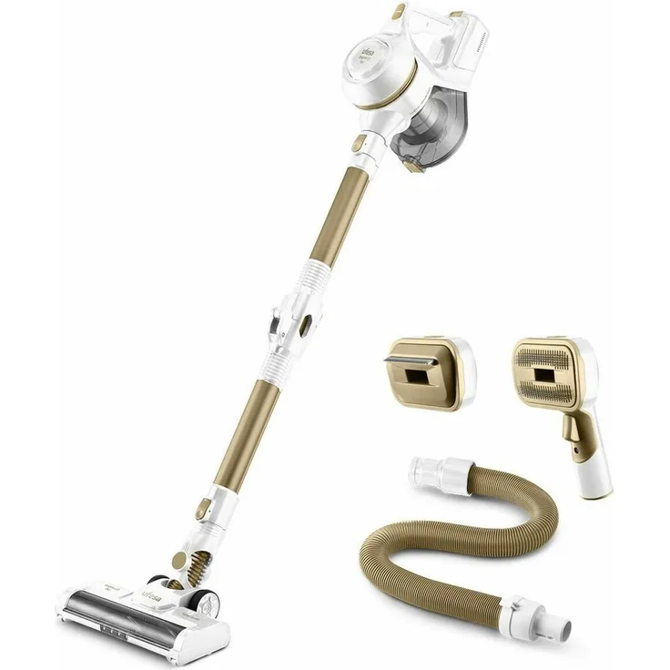 Ufesa Escoba U3 Digital Pet, 2-in-1 Handstaubsauger mit 12.000 Pascal Saugleistung und 40 Minuten Akkulaufzeit
