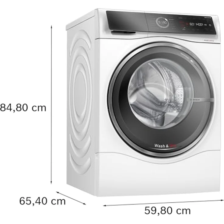 BOSCH Waschtrockner 8 WNC244070, 9 kg, 6 kg, 1400 U/min, AquaStop, Nachlegefunktion – Bild 5