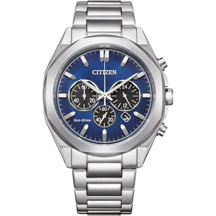 CITIZEN Herren Analog Quarz Uhr mit Edelstahl Armband CA4590-81L, Eco Drive Chronograph – Bild 1