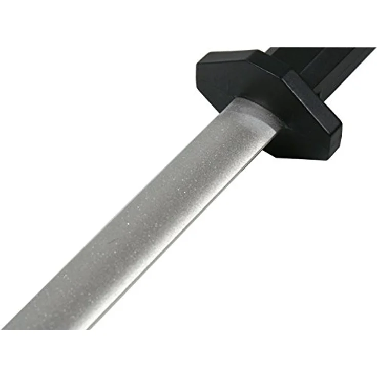 GRÄWE Diamant-Wetzstahl - Härte 70-80 HRC - Messerschärfer mit Diamantbeschichtung - oval - Zuglänge 25 cm – Bild 3