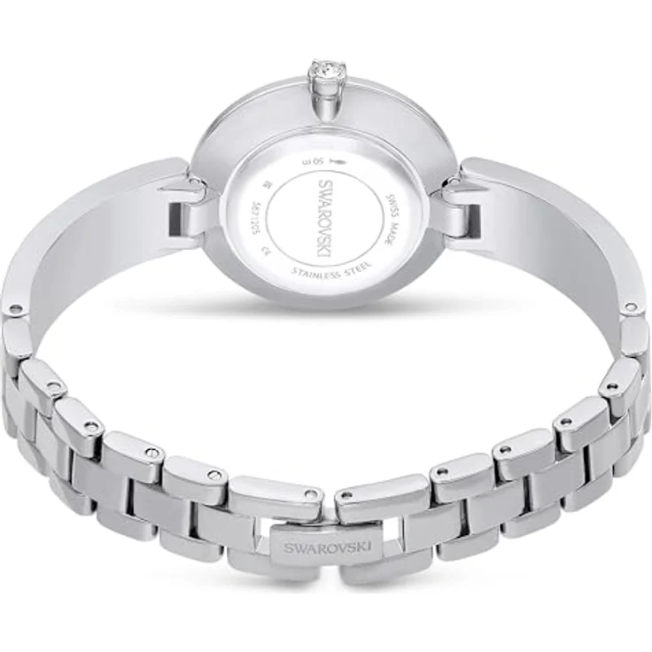 Swarovski Illumina Uhr, Schweizer Produktion, Metallarmband, Silberfarben, Edelstahl, mit 210 Kristallen – Bild 2