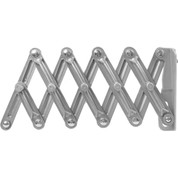 ABJ Wandwäschetrockner Teleskop Wäschetrockner für die Wand Akkordeon Trockenständer Wandmontage (Silber, 50cm) - Geräumiger Ausziehbarer Wandwäschetrockner, sehr stabil und robust, ideal für Innen und Außen geeignet – Bild 4