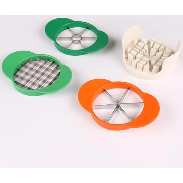 sarcia.eu UPPFYLLD Obstschneider, 4-teiliges Set mit rostfreien Klingen und ergonomischem Design, farbenfroh – Bild 4