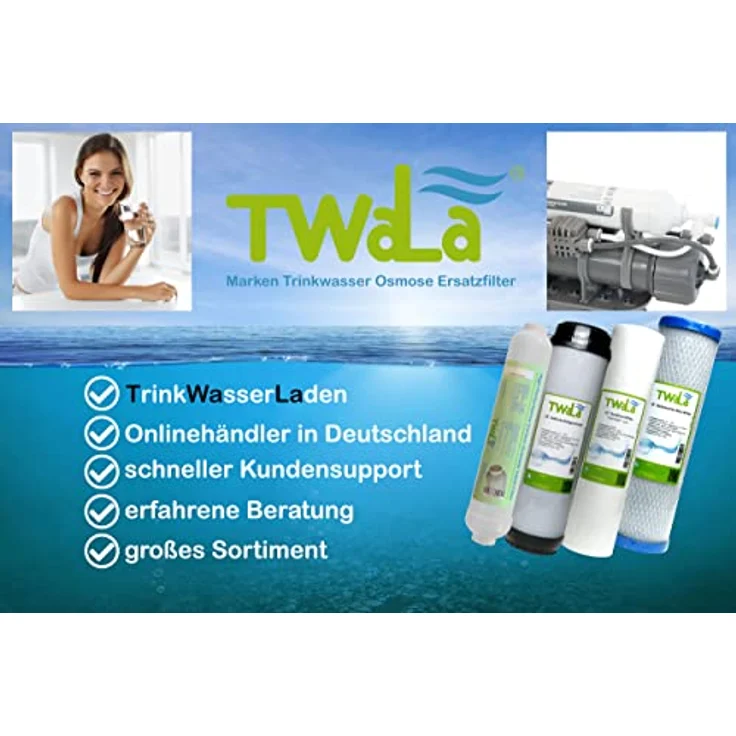 TWaLa 2x Duschfilter AWF-SWR-P, Wasserfilter gegen Kalk und Chlor, schnell montierbar, weiß – Bild 9