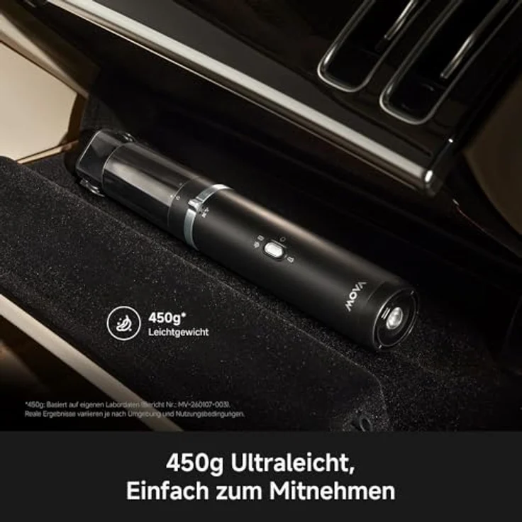 Mova Akku-Handstaubsauger H10, 120 W, beutellos, mit bürstenlosem Vortex Core™-Motor, 3‑in‑1 Zubehör und Sicherheitsfunktionen – Bild 8