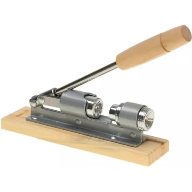 King Hoff Nussknacker CH6015, Retro-Design, kraftsparender Hebel-Nussknacker aus Holz und Metall für Walnüsse, natur – Bild 5