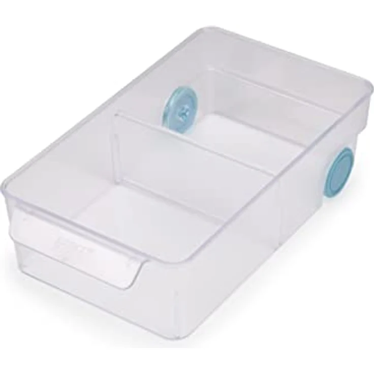 Joseph Joseph FridgeStore – Kühlschrank-Aufbewahrungskorb, Schubladen-Organizer mit leicht ziehbarem Griff und Rollen für einfachen Zugriff, passend für alle gängigen Kühlschränke, BPA-frei, groß – Bild 2