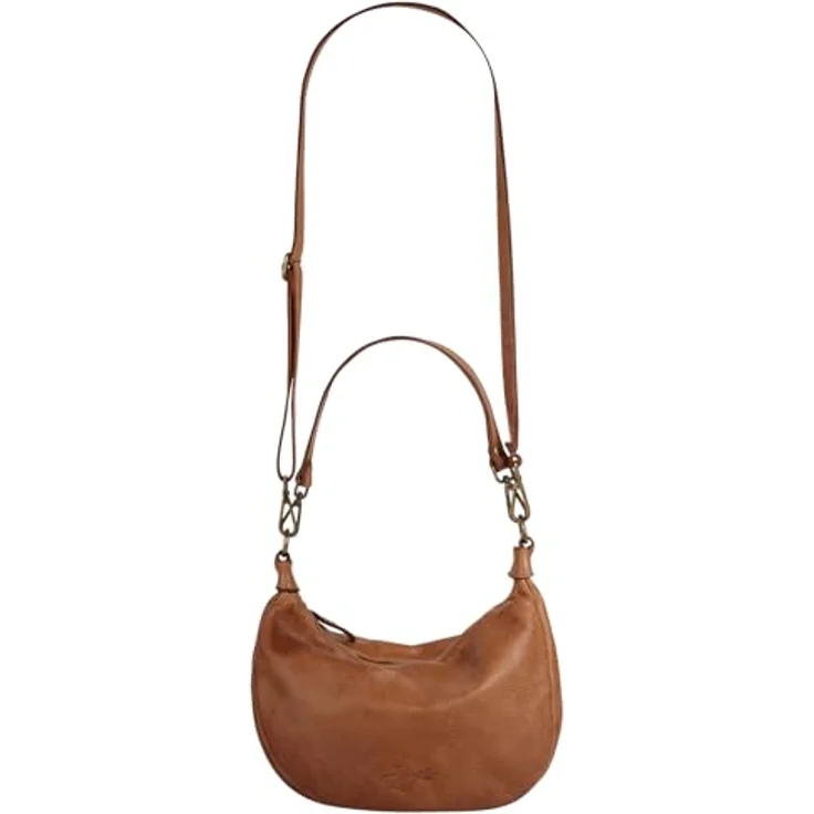 Samantha Look Umhängetasche, echt Leder, Made in Italy, 21 cm x 28 cm x 8 cm, abnehmbarer Henkel, verstellbarer Schultergurt, Smartphonefach bis 6,7 Zoll – Bild 7