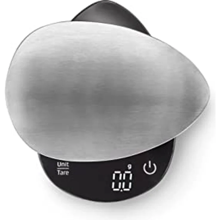 CASO FinoCompact, sehr präzise Feinwaage für Gewürze, Tee, Kaffee, Medizin etc., Zuwiegefunktion Tara, Wiegeskala 0,1 g - 500 g in 0,1 g Schritten, inkl. Wiegeschale aus gebürstetem Edelstahl – Bild 5