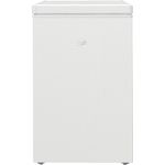 Beko HSM10440 b100 Gefriertruhe klein, MinFrost, Türalarm, 1 Gefriergutkorb, 104 l Nutzvolumen, nur 54 cm breit, leise (35 db(A)), Weiß