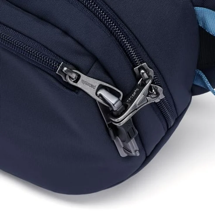 Pacsafe Vibe 100 Gürteltasche RFID, 27 cm, 100% Nylon, blau – Bild 12