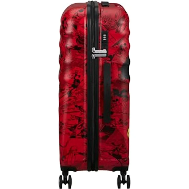 American Tourister Wavebreaker Disney FL - Spinner M, Koffer, 67 cm, 64 L, Mehrfarbig (Mickey Comics Red) - Robuster ABS-Koffer mit recycelter RPET-Innenausstattung – Bild 3