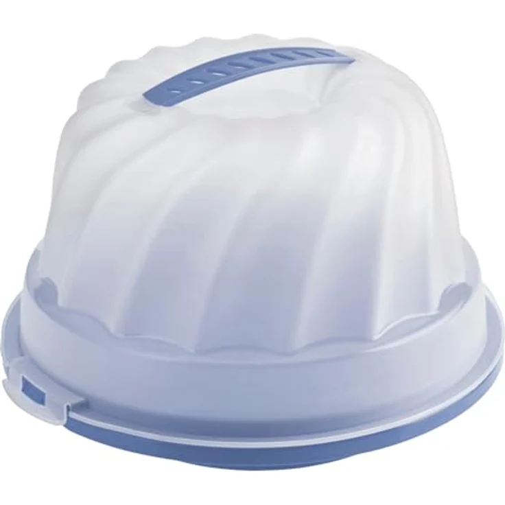 Rotho Cakedoos Tulband Fresh Horizon, Lebensmittelaufbewahrung in Blau – Bild 1