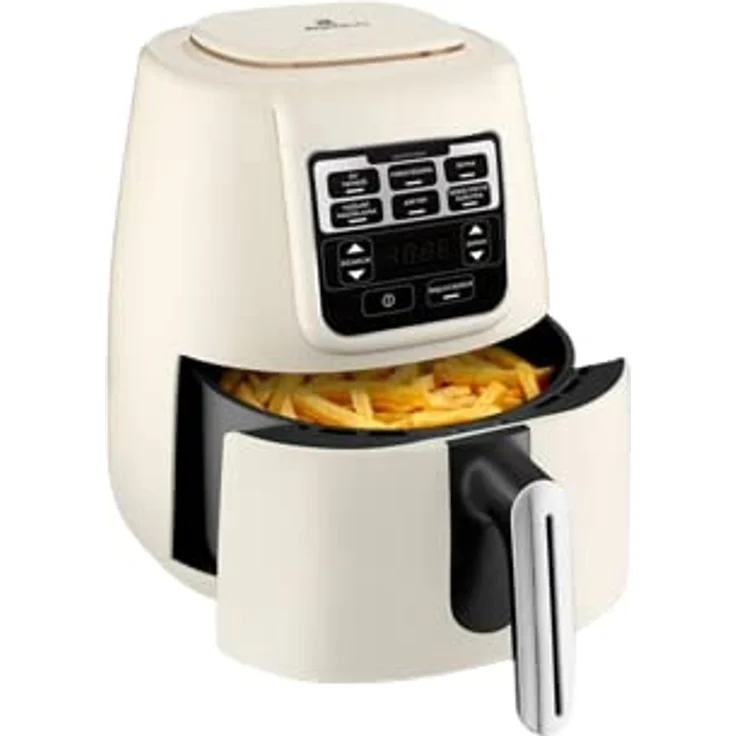 Karaca Heißluftfritteuse Air Cook XL 2 in 1 Airfryer Sternenlicht, 4 Liter Fassungsvermögen, 1550 Watt, Türkisch panelt – Bild 4