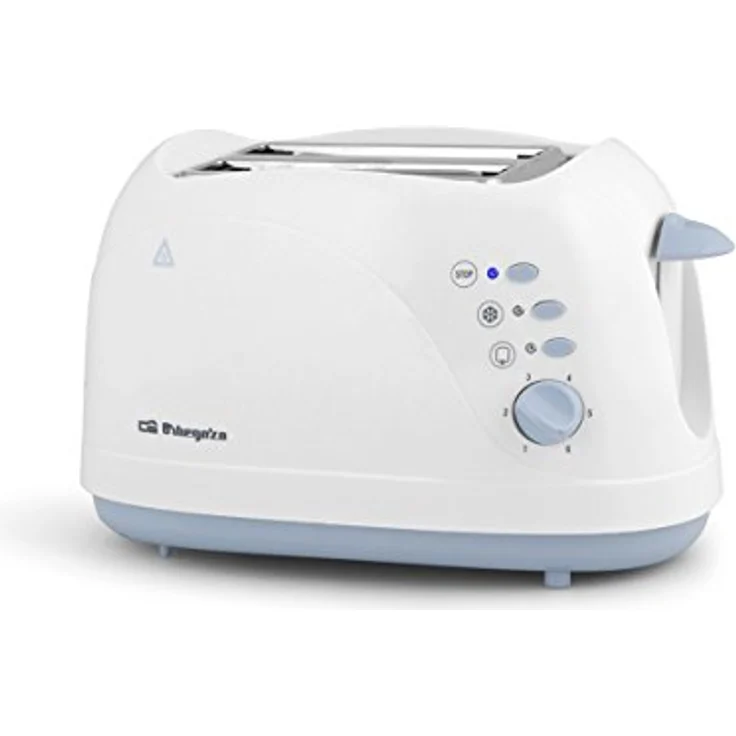 Orbegozo TO3010 Toaster, 700 W, 2 Schlitze, Brötchenaufsatz, hitzeisolierte Ummantelung, Krümelschublade, Weiß – Bild 8