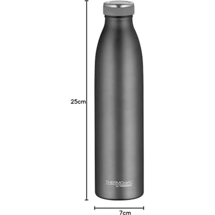 ThermoCafé by THERMOS 4067.234.075 Thermosflasche TC Bottle , Edelstahl Cool Grey 0,75 Liter, 12 Stunden heiß, 24 Stunden kalt, BPA-Free – Bild 9