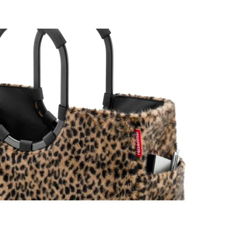 REISENTHEL® Shopper loopshopper L, eleganter Shopper mit gepolsterten Tragegriffen, Innentasche und Standfüßen, leo fake fur – Bild 6