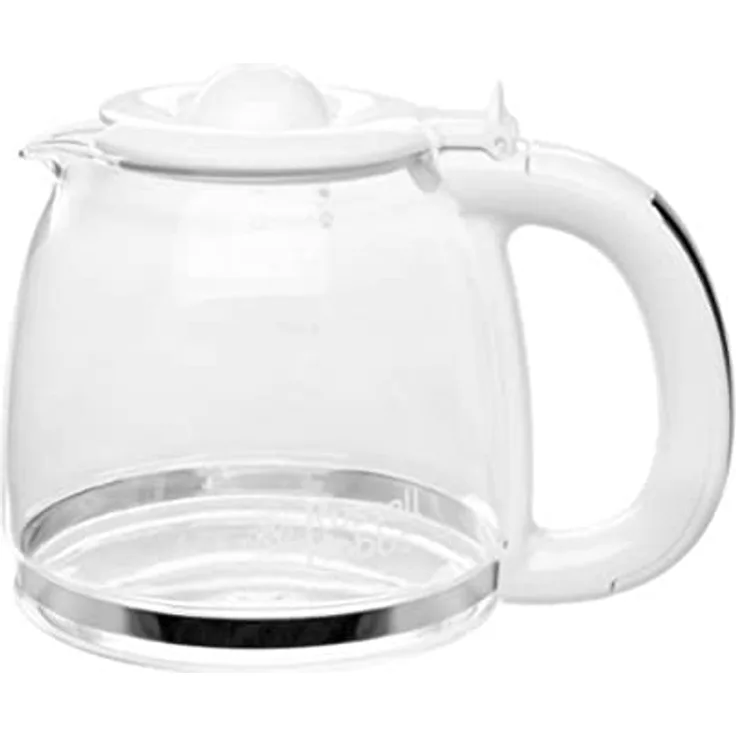 Russell Hobbs Ersatzglaskanne [für Kaffeemaschine Inspire Weiss 24390-56 & Grau 24393-56, jedoch dann mit weißem Kunststoff] Kaffeekanne Glas für Filterkaffeemaschine 700241