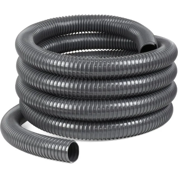 Moritz Abwasserschlauch 30mm, grau, Meterweise Lieferung bis 50m, Spiralschlauch für Camping und Garten