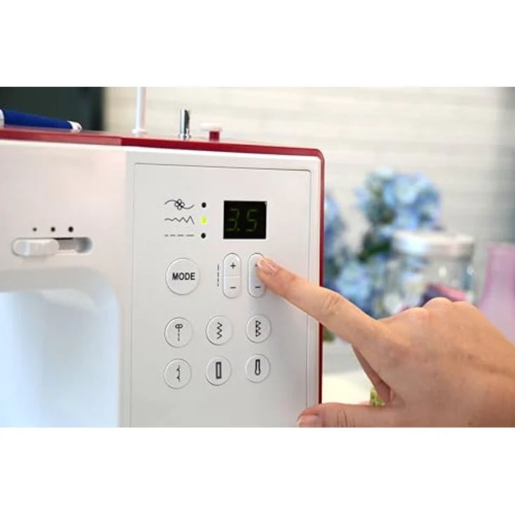 Bernette Computer-Nähmaschine sew&go 7, 80 Programme, -einstellbare Stichlänge, Stichbreite, Einfädelautomatik, Nadelstopp - swiss Design, LED-Nählicht, 7 Nähfüße – Bild 5