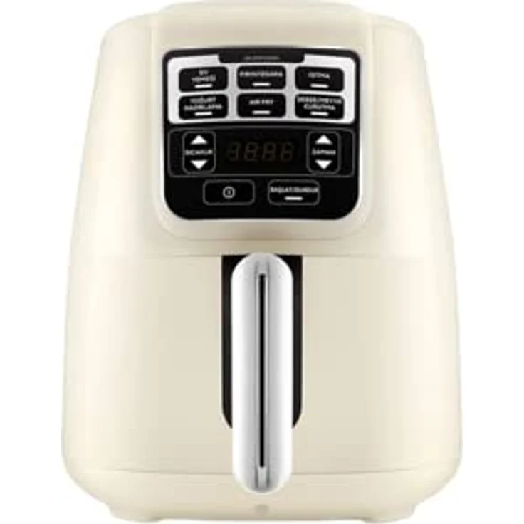 Karaca Heißluftfritteuse Air Cook XL 2 in 1 Airfryer Sternenlicht, 4 Liter Fassungsvermögen, 1550 Watt, Türkisch panelt – Bild 5