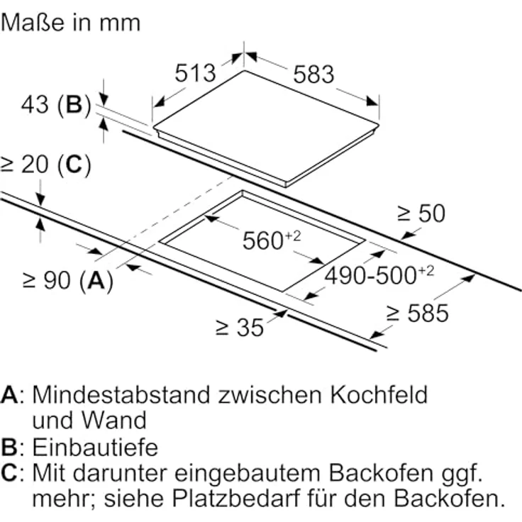 Neff Einbauherd-Set E1CCD2AN3 + M13R42N2, Elektrokochfeld mit 7 Beheizungsarten, Edelstahl, 71 l Nutzinhalt – Bild 10