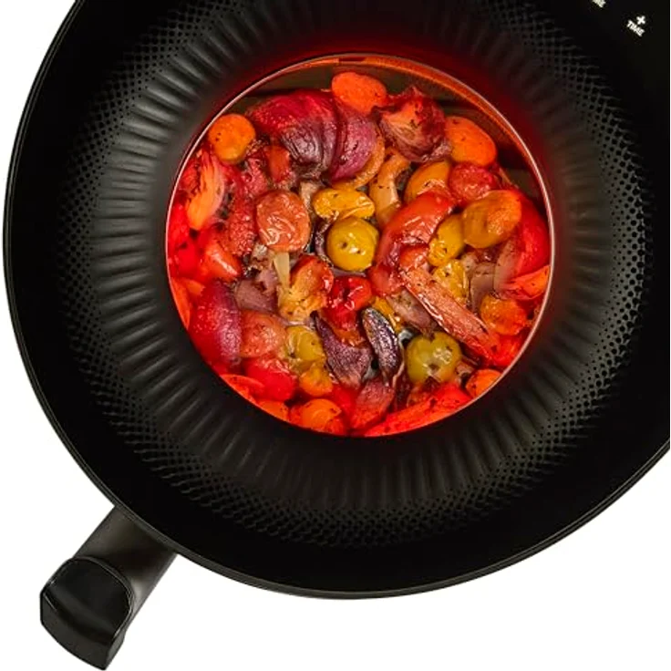 Russell Hobbs Heißluftfritteuse 5L SatisFry Panoramic 27420-56 [10 Programme|mit Sichtfenster|Fritteuse ohne Öl|max 200°C|spülmaschinenfest|Schwarz] – Bild 4