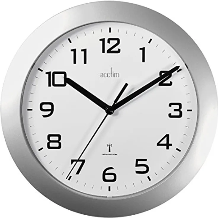 Acctim 74367 Funk-Wanduhr Person, silber