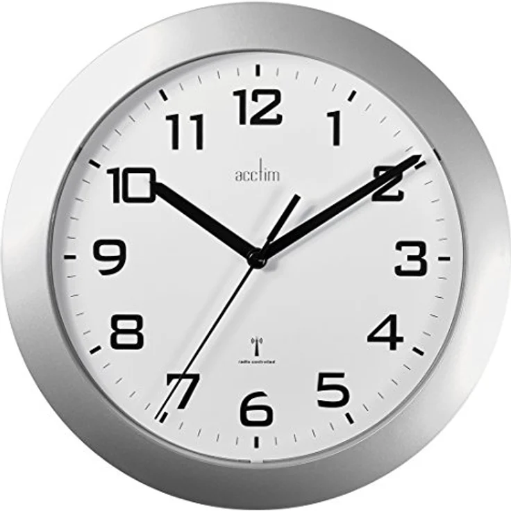 Acctim 74367 Funk-Wanduhr Person, silber – Bild 1
