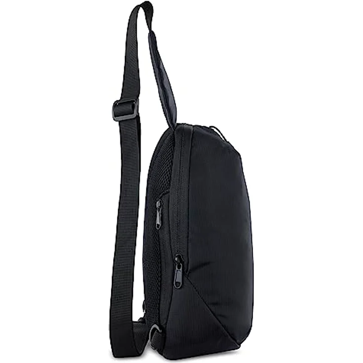 Chiemsee Light N Base Crossbody Brusttasche, umweltfreundlich aus RPET, verstellbarer Schultergurt, schwarz, 18 x 10 x 30 cm – Bild 3