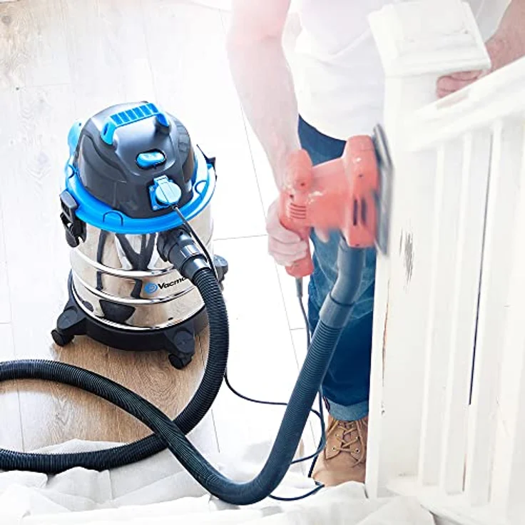Vacmaster VQ1220SC, Nass-Trockensauger mit Blasfunktion, 1250W, 20L Edelstahl, für Innen- und Außenbereich – Bild 6