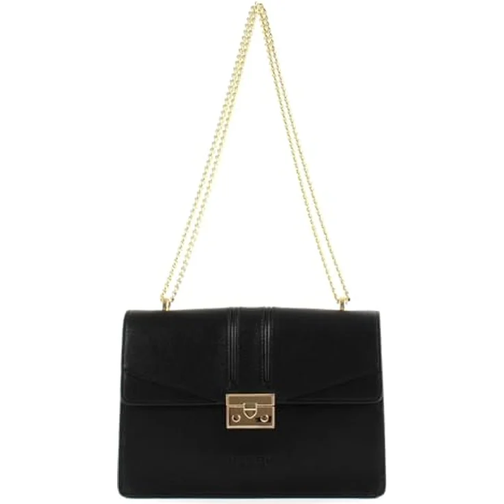 Seidenfelt Roros Big Umhängetasche, 25 cm x 8 cm x 20 cm, schwarz, 100% Polyurethan – Bild 1