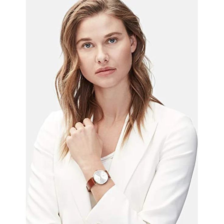 Liebeskind Berlin Damen Analog Quarz Uhr LT-0252-LQ, Edelstahlgehäuse IP Gold, Lederarmband braun, 38 mm, kratzunempfindliches Mineralglas, bis 5 bar wasserdicht – Bild 5