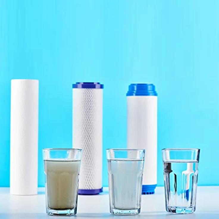 Naturewater NW-BR10B5 3-Stufenfilter 32.89 mm (1') Sedimentfilter Aktivkohleblock Aktivkohlegranulat – Bild 10