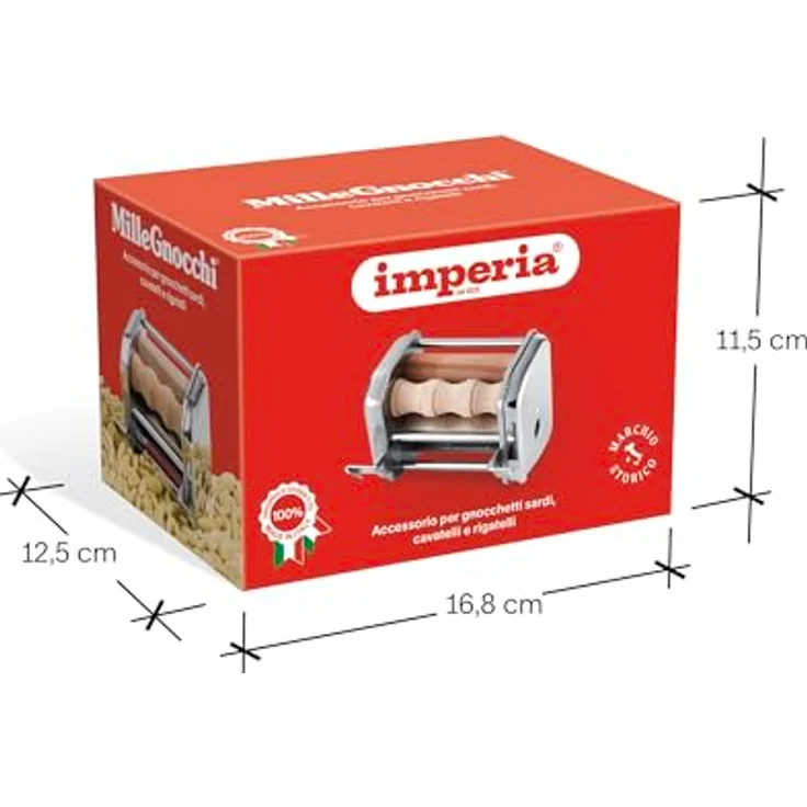 Imperia Millegnocchi 3450, Nudel- und Raviolimaschine aus Metall, kompatibel mit gängigen Pastamaschinen – Bild 7