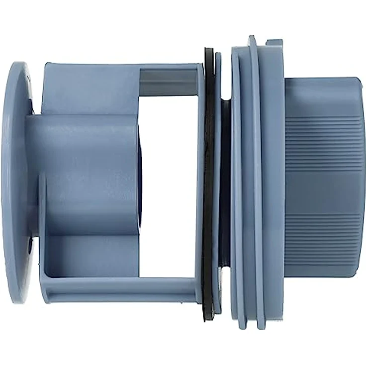 vhbw Flusensieb für Neff Waschmaschinen und Trockner, 6,3 cm Durchmesser mit Dichtungsring, schwarz/blau – Bild 4