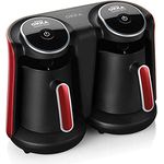 Arzum Okka Minio Duo Kaffeemaschine, OK006-N, 1-8 Tassen Fassungsvermögen, waschbare Kaffeekanne, Akustisches Alarmsystem, kompakte Bauweise, 880W Leistung, Kaffeemesslöffel