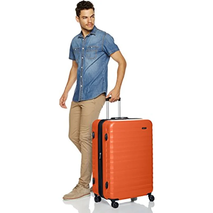 Amazon Basics Hartschalen - Koffer - 78 cm, Orange – Bild 2