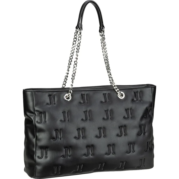 JOOP! Serenita Sila Shopper, Shopper aus weichem Kunstleder, schwarz, 43 x 12 x 27 cm