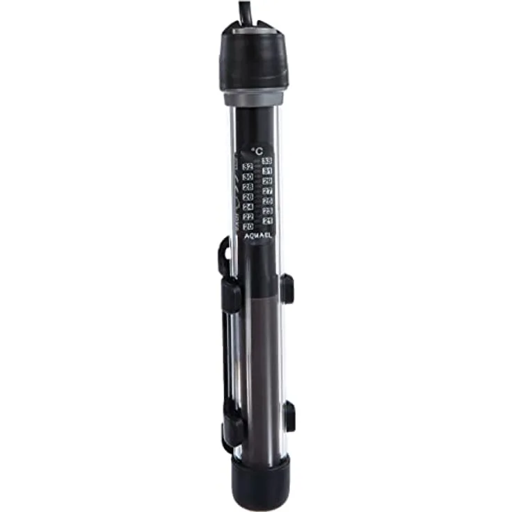 AquaEl Platinium Heater, Glasheizer 25 W für Aquarien von 10 bis 25 Litern, präzise Temperaturregelung 20-33°C, vollständig tauchfähig
