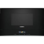 Siemens BF722R1B1 iQ700 Einbau-Mikrowelle, Schwarz, cookControl7 - Automatikprogramme, humidClean Plus - Innenraumreinigung, cookControl Plus - für beste Ergebnisse, TFT-Full-Touchdisplay