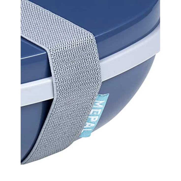 Mepal - Lunchbox Ellipse Duo - Meal Prep Box für Erwachsene & Salatbox zum Mitnehmen - Brotdose für ein gesundes Mittagessen - Ideal für Sandwiches & Salate - 825 ml + 600 ml - Vivid mauve – Bild 2